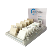 Custom Logo Metal Counter Top Professional China Manufacturing Small Ceramic Tile Display Stand